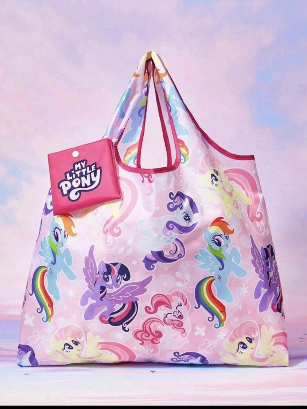 My Little Pony Foldable Tote Bag - Pink Multi